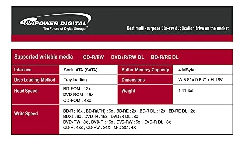 Grabadora Interna Sata 16x Blu-ray Bdxl M-disc Dvd Cd LG Hld