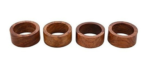 Anillos Para Servilletas Dii Wooden Napkin Ring, Set Of 4