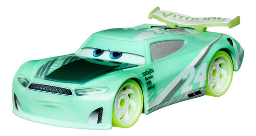 Cars De Disney Y Pixar Glow Racers Vehículo Chase Racelott Color Multicolor