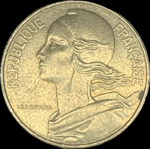 Moeda Francesa De 10 Centimes De 1987 - Sob - Km#929 (Usado)