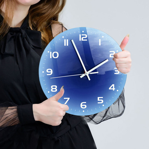 Reloj De Pared Elegante, Moderno Y Minimalista, Alimentado P