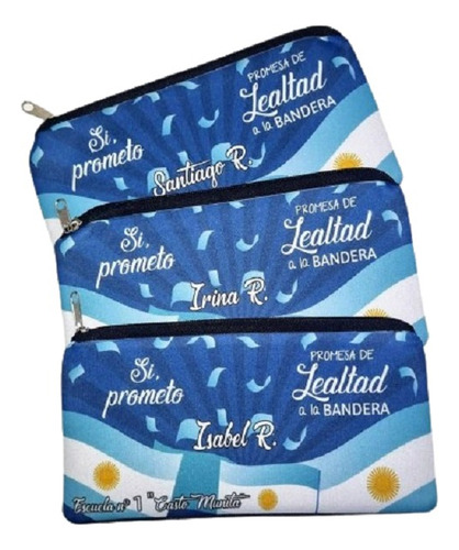 Souvenir Cartucheras Promesa A La Bandera X 50 Unidades Varios Promesa A La Bandera