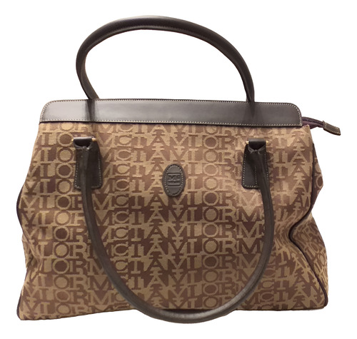 Cartera Mc Taylor - Bolso De Mano Usada Una Vez Marrón Claro Logotipo Oro No Tiene Correa (Usado)