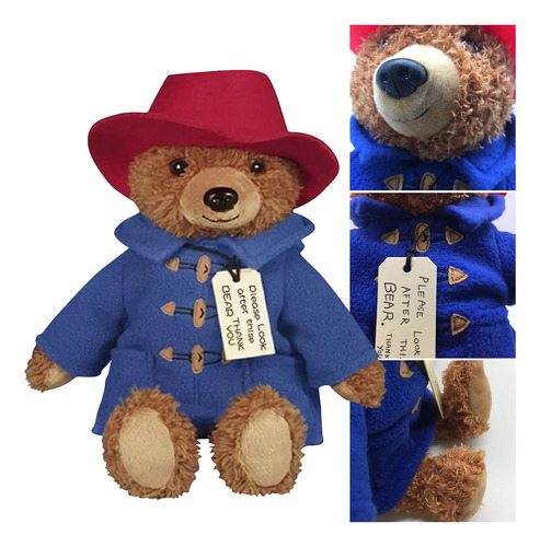 Muñeca De Peluche Britain Paddington Bear De 30 Cm, Juguete