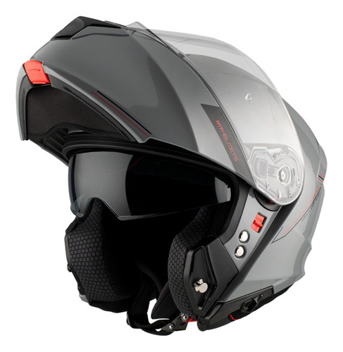 Casco Mt Helmets Genesis Sv Solid Rebatible Doble Visor Md!