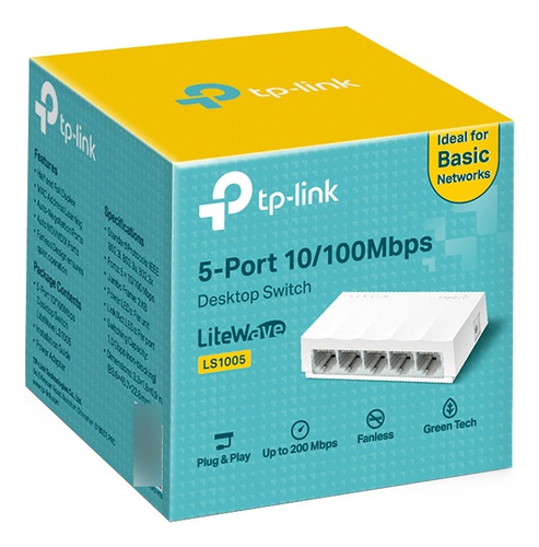Switch Tplink Ls1005 5-port 10/100mbps Desktop