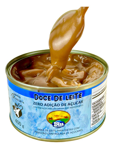 Doce De Leite Blu 400g - Doce De Leite Cremoso Zero Açúcar