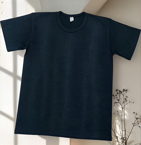 Playera Manga Corta Talla G Tela Shifon 100% Algodón Colon N