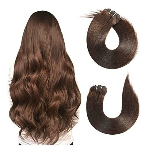 Clip Grueso En Extensiones De Pelo - Chocolate Marrón Nrhq2