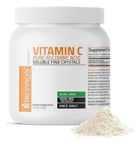 Vitamina C En Polvo Bronson De 1 Kg De Contenido