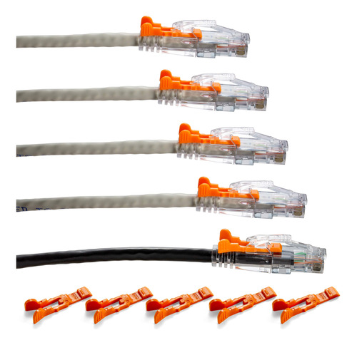 Cable Ethernet Cat6 Bloqueable (10 Pies) Cable De Conex...