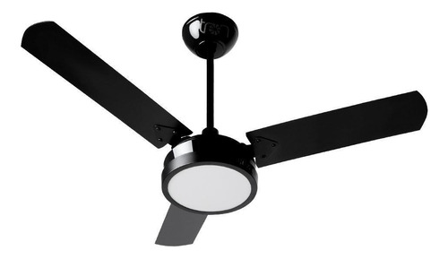 Ventilador De Teto Tron Citrino Led 3 Pás Preto 220v Tron