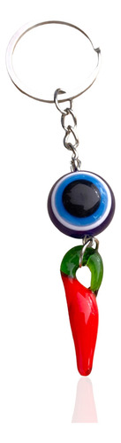 Llavero Ojo Turco Bola Esfera Con Chile