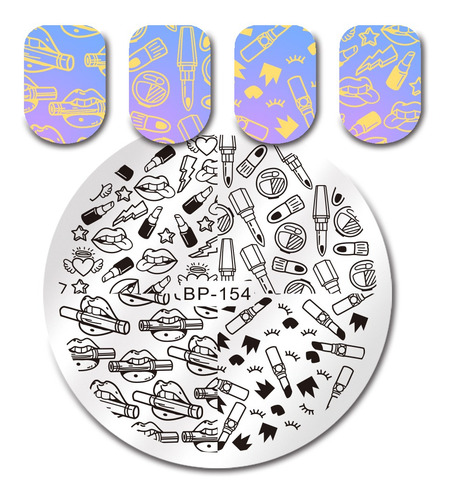 Set #10 Placas, Sello Transparente Bornpretty Y Organizador