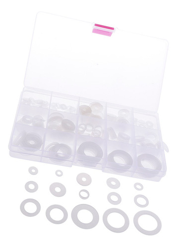 Imagen 5 de 12 de 250 Pedazos Arandelas De Nylon Planas Transparentes De
