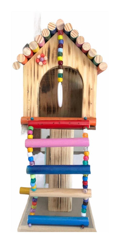Imagem 2 de 4 de Casinha Playground Pássaro Telhado Rolinho Pz Birds Mod1