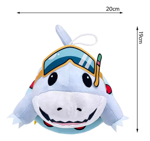 . Bonecos De Pelúcia Circulares Jeff The Land Shark