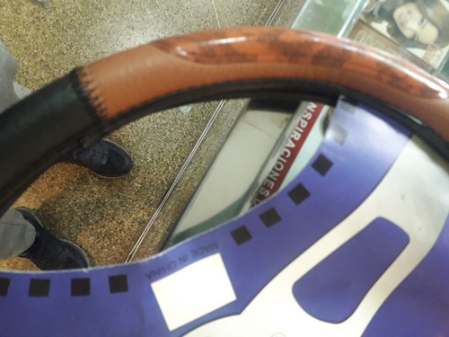 Usa Forro De Volante De Lujo Ilusión De Madera Ya Llegaron