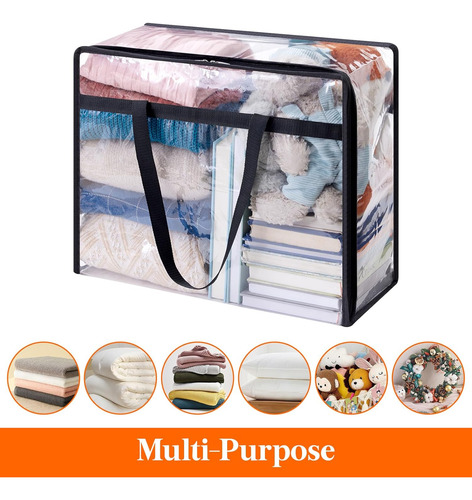 4 Piezas Bolsas Guardar Ropa Transparentes 40l, Bolsas ...