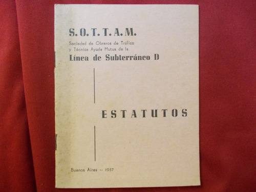 5273-subterraneo S. O. T. T. A. M. Linea D-estatutos 57