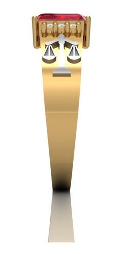 Anel Formatura Direito Ouro 18 K