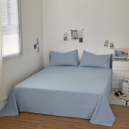 Light Gray - Dormitory Single Bed Sheet 120x 230cm Single