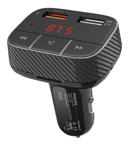 Transmisor Auto Bluetooth 5.0 Con Cargador Usb - Bgreat