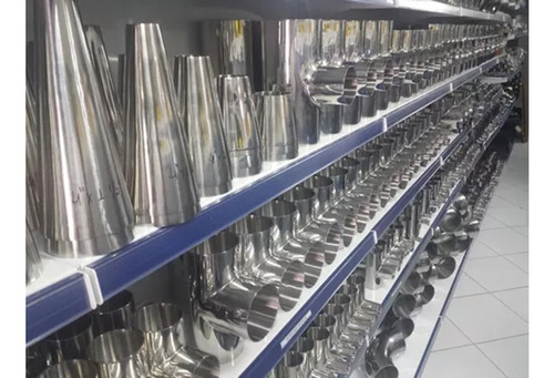 Kit 4 Redução Inox 304 Od Concêntrica Polida 8 X 5 Polegada