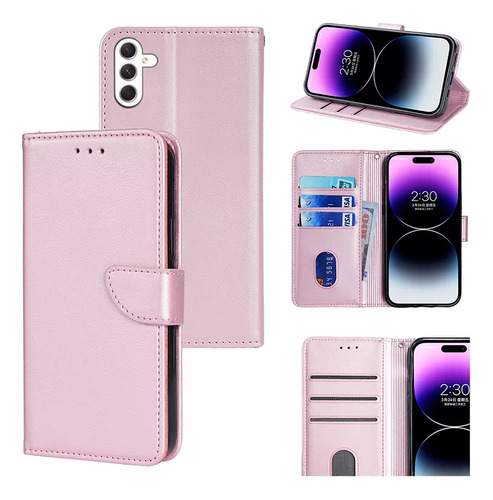 Funda Tipo Libro Tipo Cartera De Piel Para Tarjetas Samsung