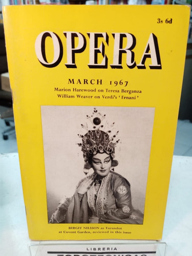 Opera -  March 1967       Turandot -  En Ingles    -isa