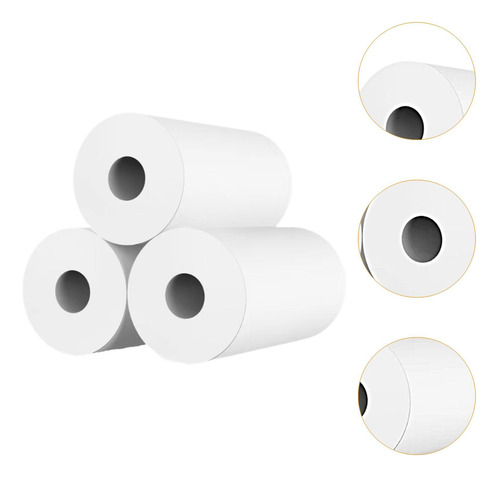 Papel Para 2 Impresoras, 25 X 57 Mm, Antiarañazos, Blanco Té