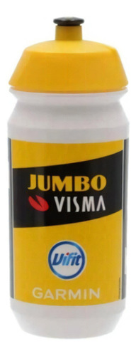 Caramanhola Garrafa Tacx Shiva 500ml Pro Team Ciclismo Cor Jumbo (branco Com Amarelo)