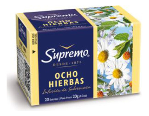 Te Supremo Ocho Hierbas 20 Sobres