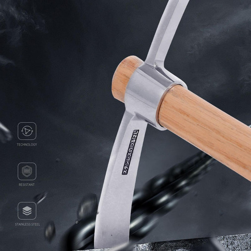 Azadón Ligero Con De Jardín Con Mango De Madera Para