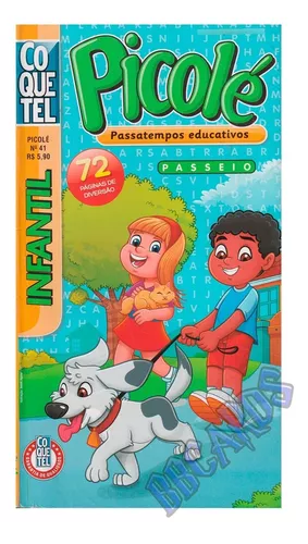 Kit Picolé Infantil Coquetel Com 4 Volumes - Atividade - Caça Palavras -  Jogos