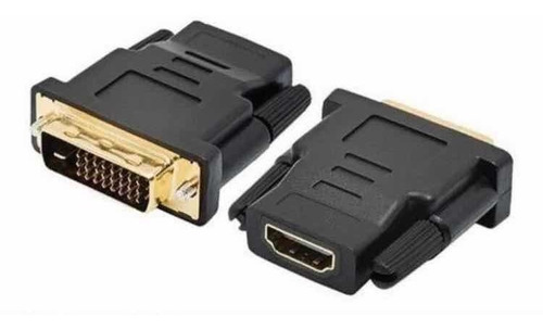 Adaptador Dvi-d Macho P/ 24+1 X Hdmi Femea Contatos Banhado