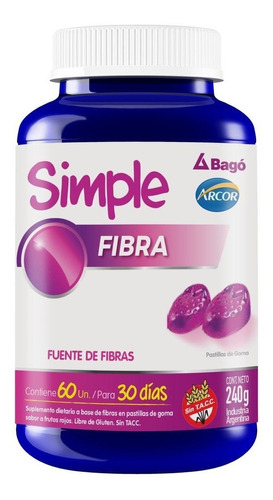 Suplemento Dietario Simple Fibra X 60  Unidades