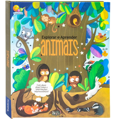 Explorar E Aprender - Um Livro Com Abas: Animais, De Brijbasi. Editora Todolivro, Capa Dura Em Português, 2023