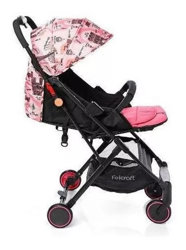 Carrito Bebé 3 piezas Chloe Rita Luxury Fucsia flores ECO PIEL Nº