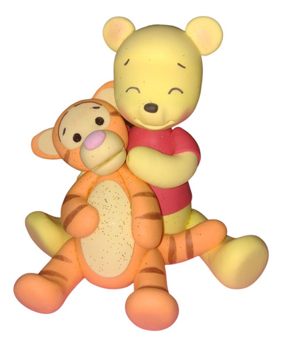 Adorno De Torta Winnie Pooh Porcelana Fría Rojo