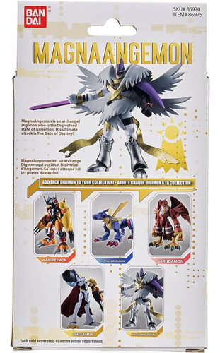 Figura De Acción Magnaangemon Bandai 8,89 Cm Digimon