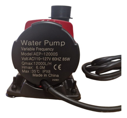 Bomba Submersa Aep-6000 6000 L/h Com Controladora De Vazão