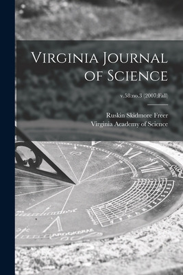 Libro Virginia Journal Of Science; V.58: No.3 (2007: Fall...