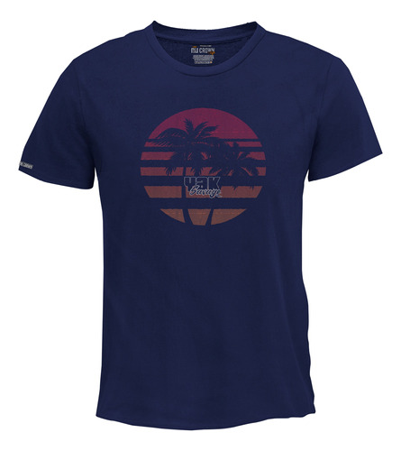 Camiseta Yak Savage Playera Palmeras Atardecer Bto