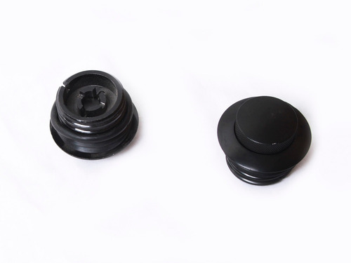 Imagen 3 de 5 de Tapones De Gasolina Doble Pop Up Negros Para Harley Davidson