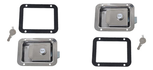 2x Caja De Herramientas De De Barco Inoxidable Manija De