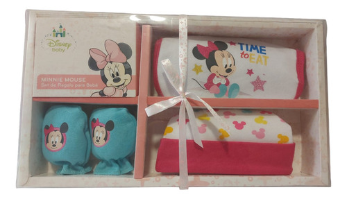 Set De Regalo Para Bebe Disney Minnie Mouse