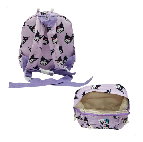 Bolso Escolar Sanrio Kuromi My Melody Hello Kitty 35cm Kawai