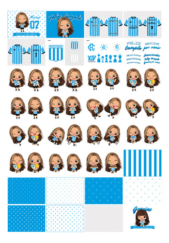 Kit Imprimible Racing Nena Editable Incluye Invitación