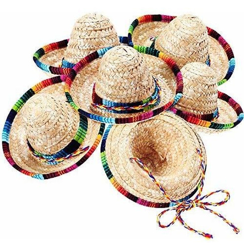 6 Piezas Sombrero Sombrero Mini Sombreros De Fiesta Mexicana